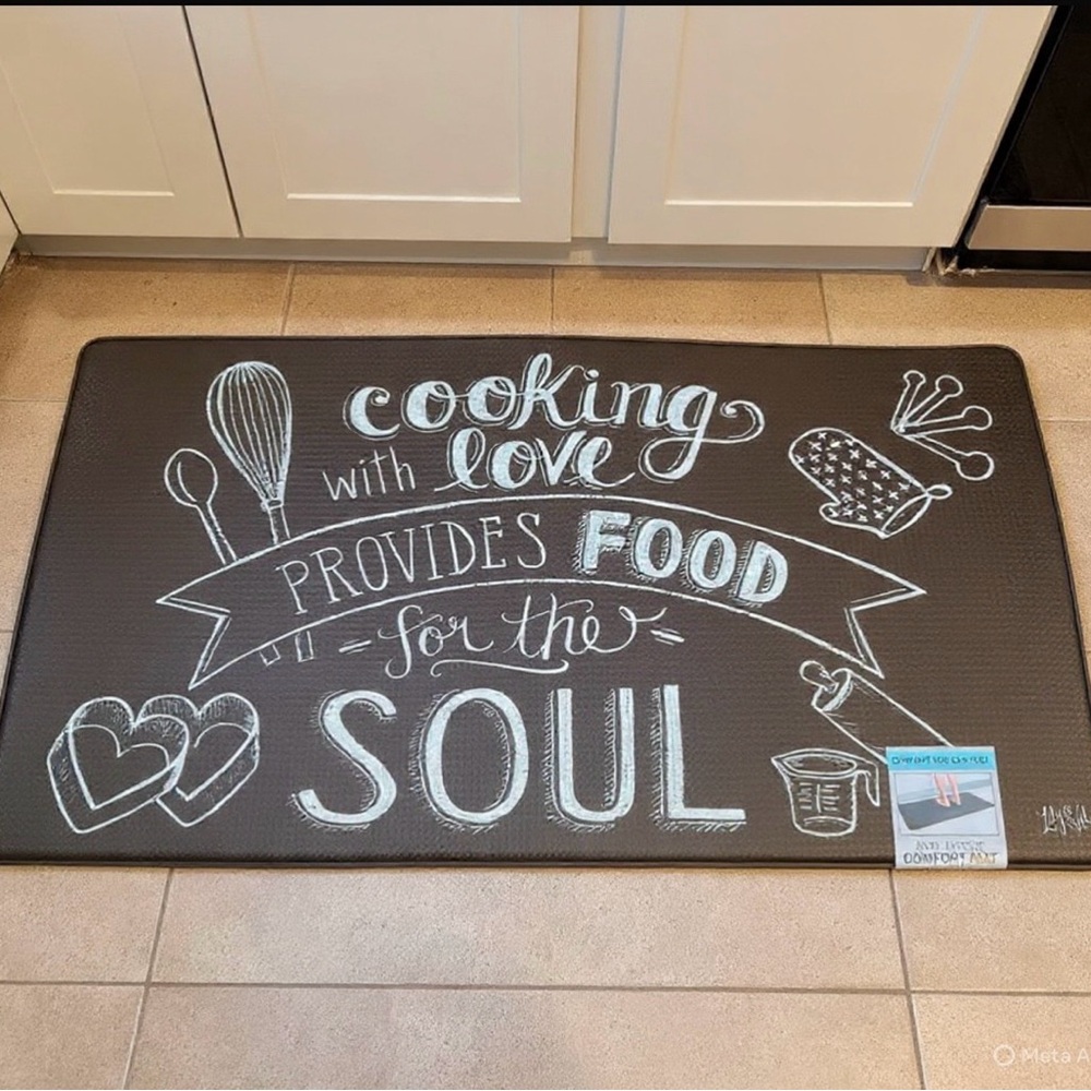“Cooking With Love…” Anti-Fatigue Comfort Kitchen Mat 20X39in